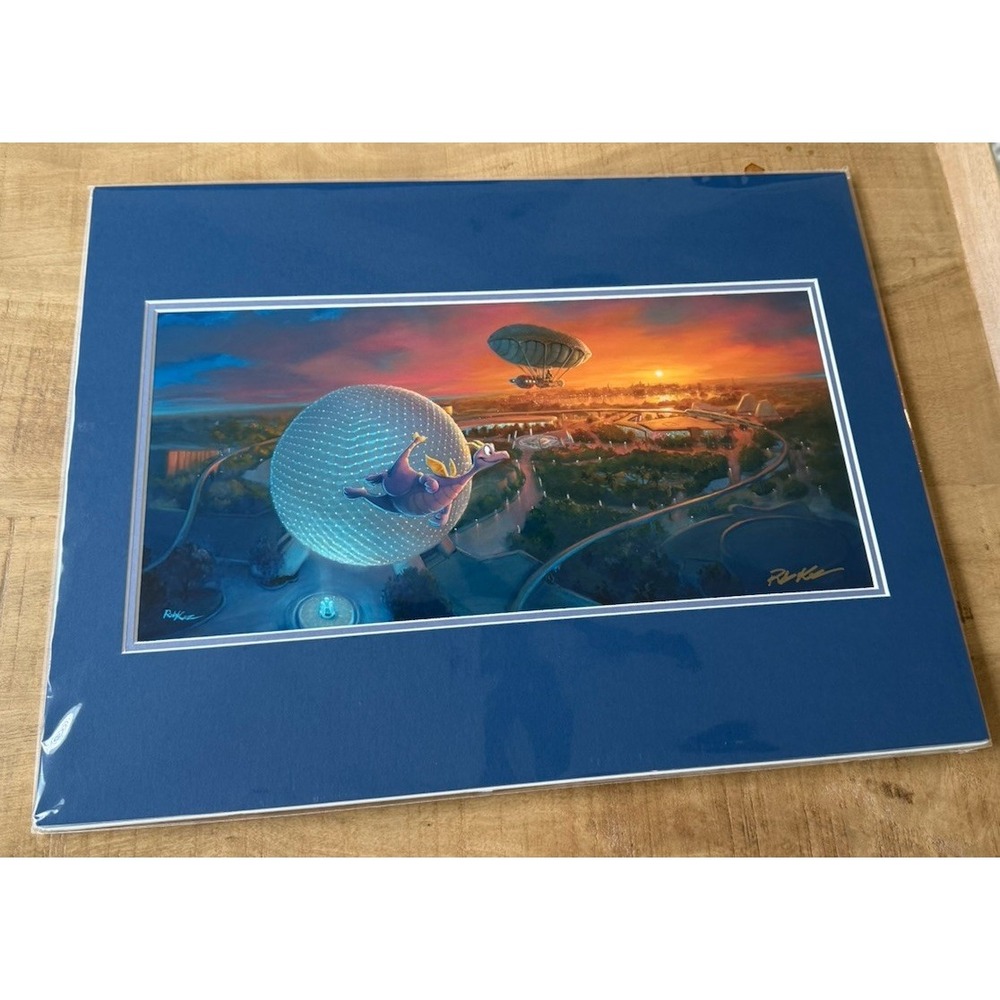 2025 Disney Parks Figment Epcot Rob Kaz 18x14" Inspiration‎ SIGNED